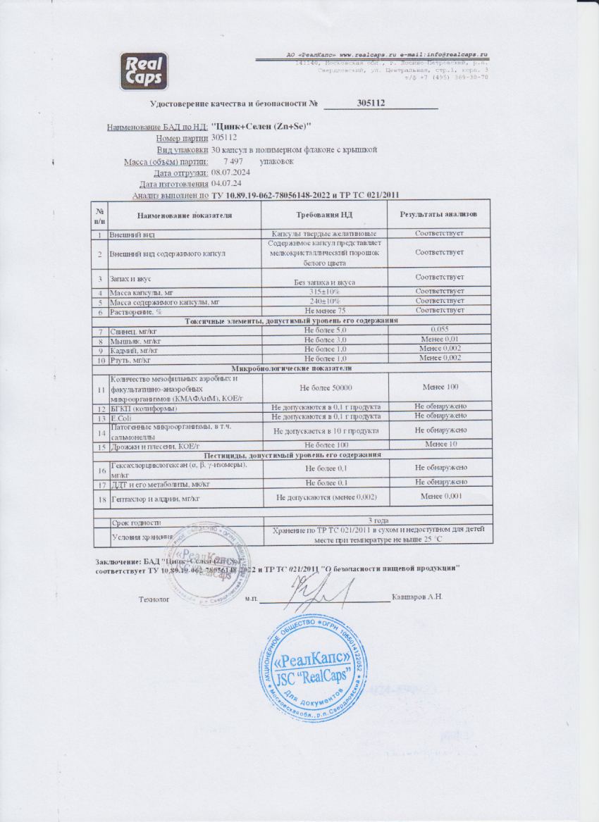 Паспорт №072024